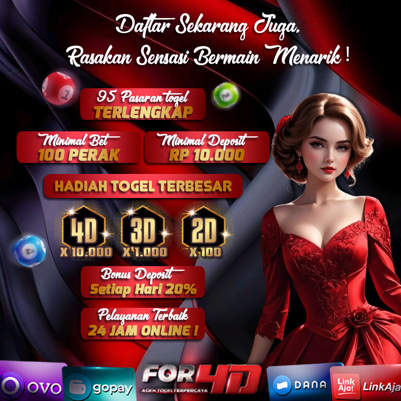 For4D Toto Slot Situs Online Terpercaya Bet 100 Perak