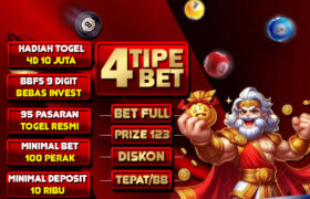 Situs Resmi For4D Togel Terpercaya Hadiah Terbesar 4D 10 Juta